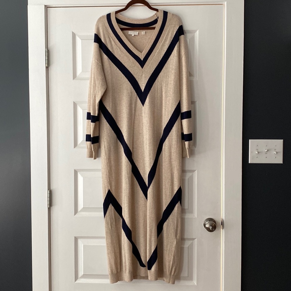 Ted Baker BERRTA Chevron Knit Dress